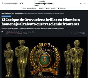Miami On The Rocks Cacique de Oro Internacional 2025