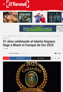 El Farandi Cacique de Oro