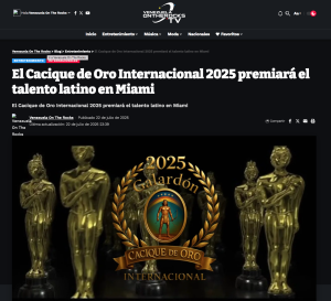 Venezuela On the Rocks Cacique de Oro internacional